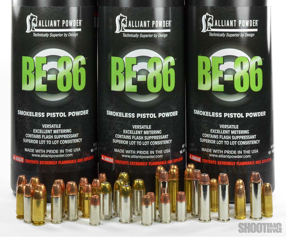 Performance of Alliant&#39;s New BE-86 Pistol Powder - Shooting Times